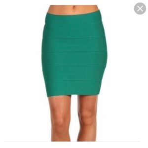 BCBGMaxazria high waisted bandage mini skirt
